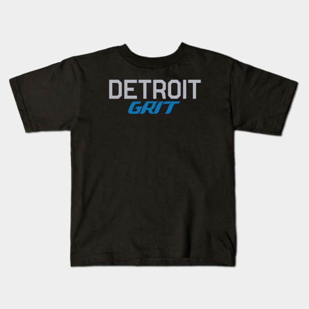 Detroit Grit Dark Kids T-Shirt by soulf1re
